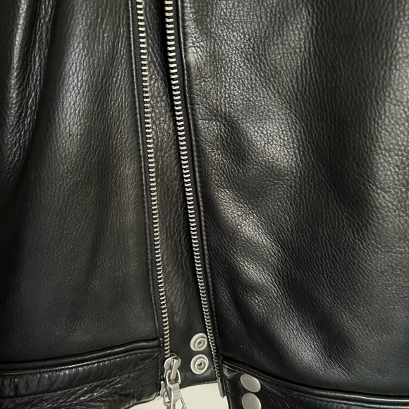 Gap x John Elliot x GQ leather biker jacket. - Picture 9 of 10